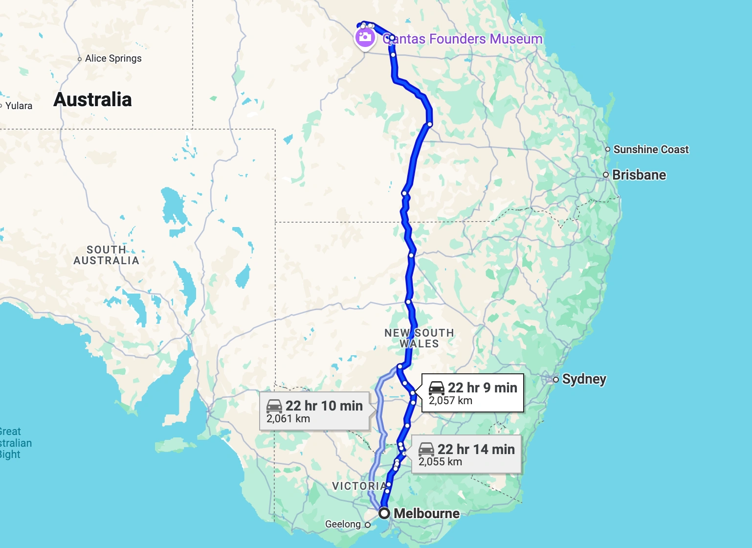 Melbourne to Queensland