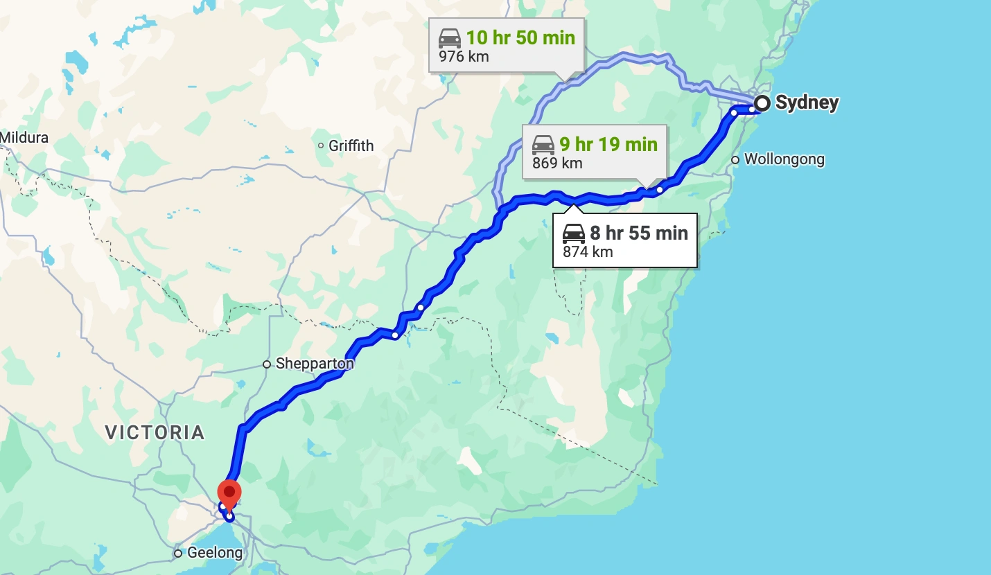 Sydney to Melbourne Moving